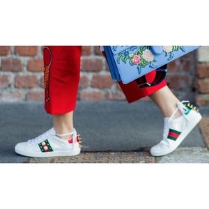 Gucci Ace Studded Sneakers (Read)